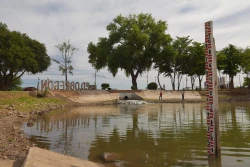 Realizan rellenado de agua en la Laguna del Náinari de Ciudad Obregón
