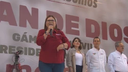 Candidatos de Morena se van al cierre de campaña de Claudia