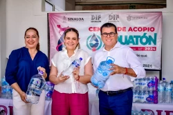Invitan a donar agua en el arranque del Aquatón 2024 en Mazatlán