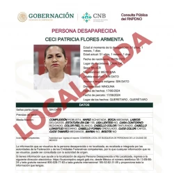 Localizan con bien a Ceci Flores en Querétaro