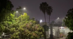 Con lluvias y apagones en más de 20 colonias de Culiacán