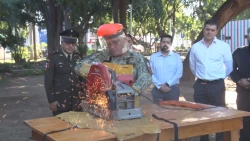 Se entregan 40 gradabas en el programa de desarme voluntario