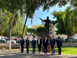 Conmemoran el 152 aniversario luctuoso de Benito Juárez García en Culiacán