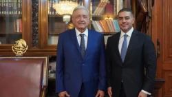 AMLO y Omar García Harfuch se reúnen