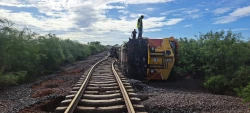 Ejército Mexicano aplica Plan DN-III-E tras descarrilamiento de tren en Sinaloa de Leyva