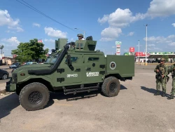 Llegan camionetas blindadas de la SEDENA "OCELOTL"