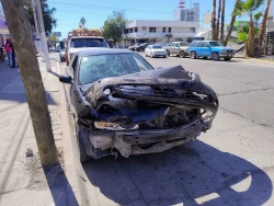 Cuantiosos daños materiales deja colisión en Carranza y Zaragoza