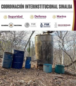 Grupo Interinstitucional asegura otros 11 laboratorios en Culiacán y Cosalá