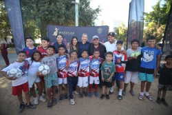 Pone en marcha Estrella Palacios la rehabilitación del campo de fútbol en Santa Fe