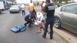 Atropellan a adulto mayor que iba a bordo de una bicicleta al sur de Mazatlán