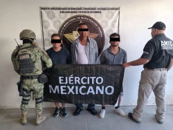Operativo conjunto AMIC-DEFENSA rescata a dos persona y captura a tres sujetos; FGJES formula imputación para ellos