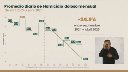 Homicidios dolosos a la baja en abril