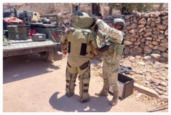 Destruyen explosivos y contenedores tipo cohete en Cosalá