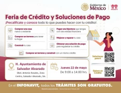 INFONAVIT llevará Feria de Atención a Salvador Alvarado