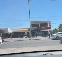 Se incendia negocio de productos lácteos en el Ejido Mochis, Ahome