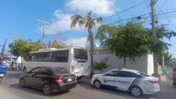 Ciclista es arrollado por camión urbano en Avenida Insurgentes en Mazatlán