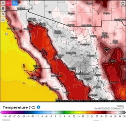 Alertan por incremento de temperaturas del 14 al 18 de junio