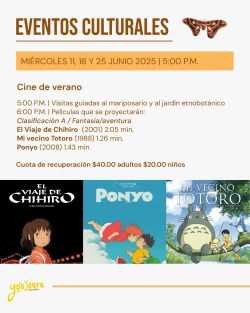 Yo´o Joara: junio entre mariposas, cine y conciencia ambiental