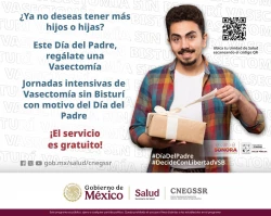 Promueve Gobierno de Sonora la vasectomía sin bisturí como método de planificación familiar