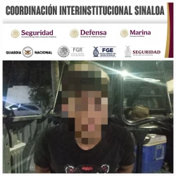 Grupo Interinstitucional asegura a un civil en poder de un arma de fuego y una motocicleta en Culiacán