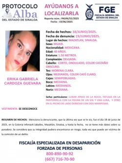 Familia de Mazatlán se encuentra desaparecida desde el miércoles