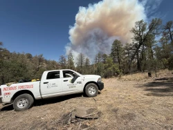 Logran importante avance en el control y liquidación del incendio forestal en Agua Prieta