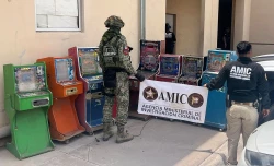 Aseguran máquinas tragamonedas en operativo conjunto en Cajeme