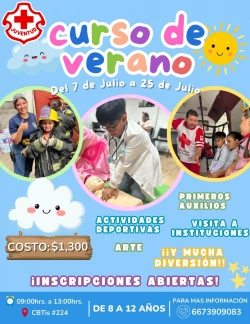Cruz Roja Culiacán realizará cursos de verano