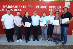 Con buenas obras Navolato se transforma; reinaguran parque público en la colonia El Rincón