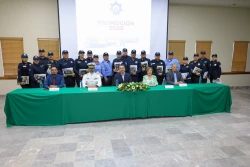 Reconocen compromiso de 19 elementos de la Policía Municipal con ascensos de grado en Cajeme