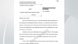 Juez Brian Cogan responde que no es su jurisdicción la petición de Joaquín “El Chapo”