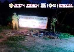 Autoridades Federales detienen a 9 y les aseguran droga en Navolato