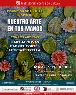 Pintores con la boca realizarán una exposición artística en vivo en el Museo de Arte de Mazatlán