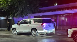 Atacan con ponchallantas la Suburban blindada del secretario de Seguridad Pública de Culiacán