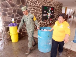 Aplican el Plan DN-III-E en el norte de Sinaloa por tormenta “Lorena”