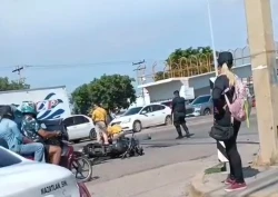 Motociclista es atropellado por patrulla del penal en Mazatlán