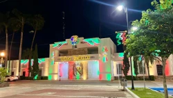 Badiraguato se pinta de colores patrios, se encuentra listo para festejar la Independencia de México