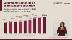 Explica titular de la SEP propuesta de presupuesto en Educación