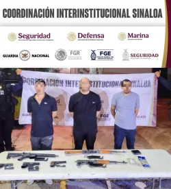 Tras detener a 3, Grupo Interinstitucional solicita orden de cateo en un domicilio de Valle Alto en Culiacán
