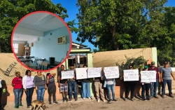 ¡Atención! Madres de familia de primaria en Tesila exigen corriente 220 para operación del plantel