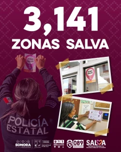 Verifican operación de Zonas SALVA en Empalme para proteger a mujeres en riesgo