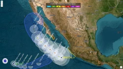 Sinaloa pronostica lluvias por huracán “Priscilla” hasta el día viernes