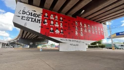 "Rostros que no se olvidan": Realizan mural de la memoria de desaparecidos