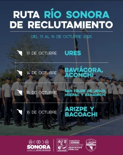 Invita Gobierno de Sonora a jóvenes con vocación de servicio a formarse como Policía de Proximidad