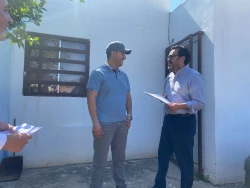 Entrega Juan de Dios Gámez Mendívil 8 escrituras en el Valle de Amapas