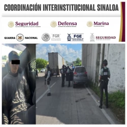 Grupo Interinstitucional asegura a un civil en Escuinapa