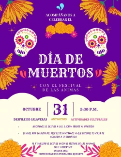 El Quelite celebrará el Día de Muertos con desfile y festival cultural