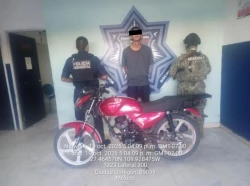 Capturan a joven con motocicleta robada en el norponiente de la ciudad
