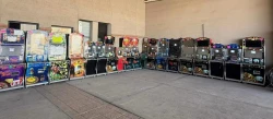 Decomisan 19 máquinas tragamonedas y diversos monitores mediante cateo