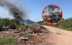 ¡Atentos! Reportan constantes quemas de basura en sector Canteras de Los Mochis